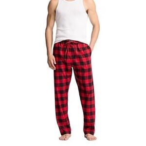 NWT Polo Ralph Lauren‎ Men Pajama Lounge Pants Buffalo Plaid Red Black XL